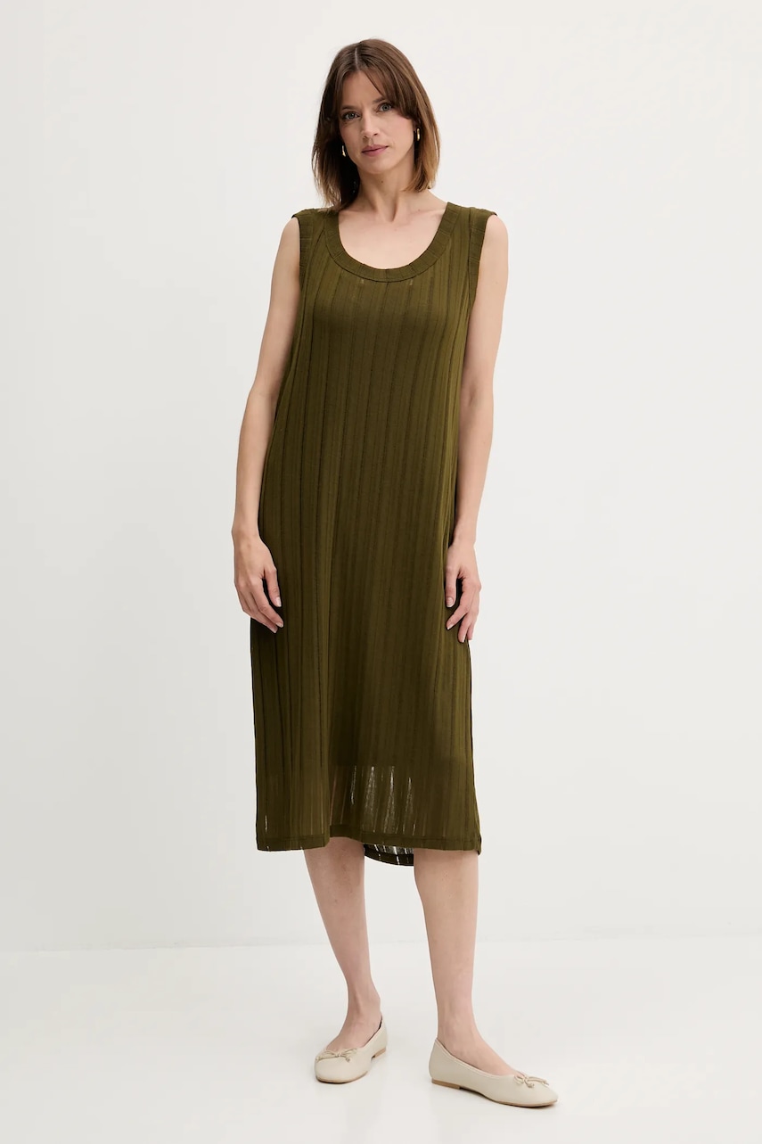 Sisley rochie culoarea verde