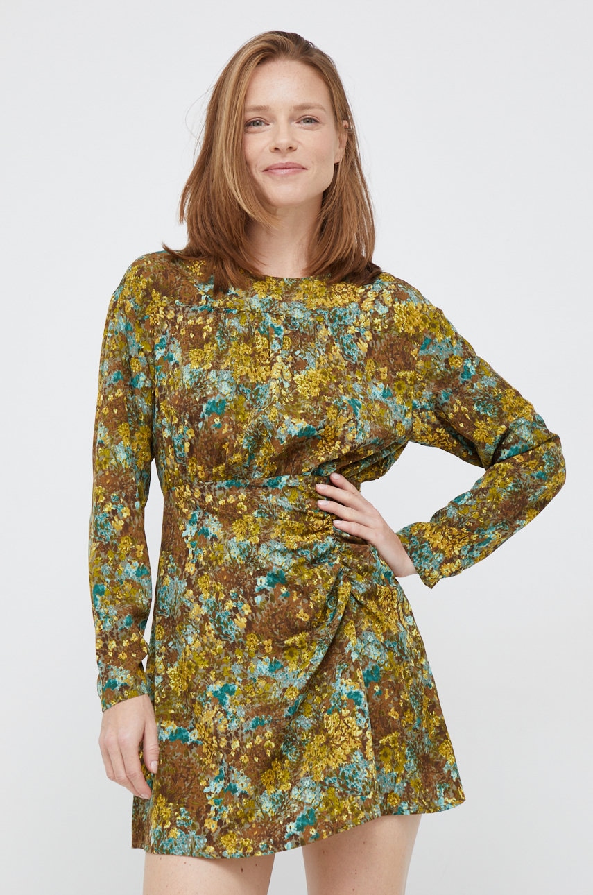 Sisley rochie culoarea verde