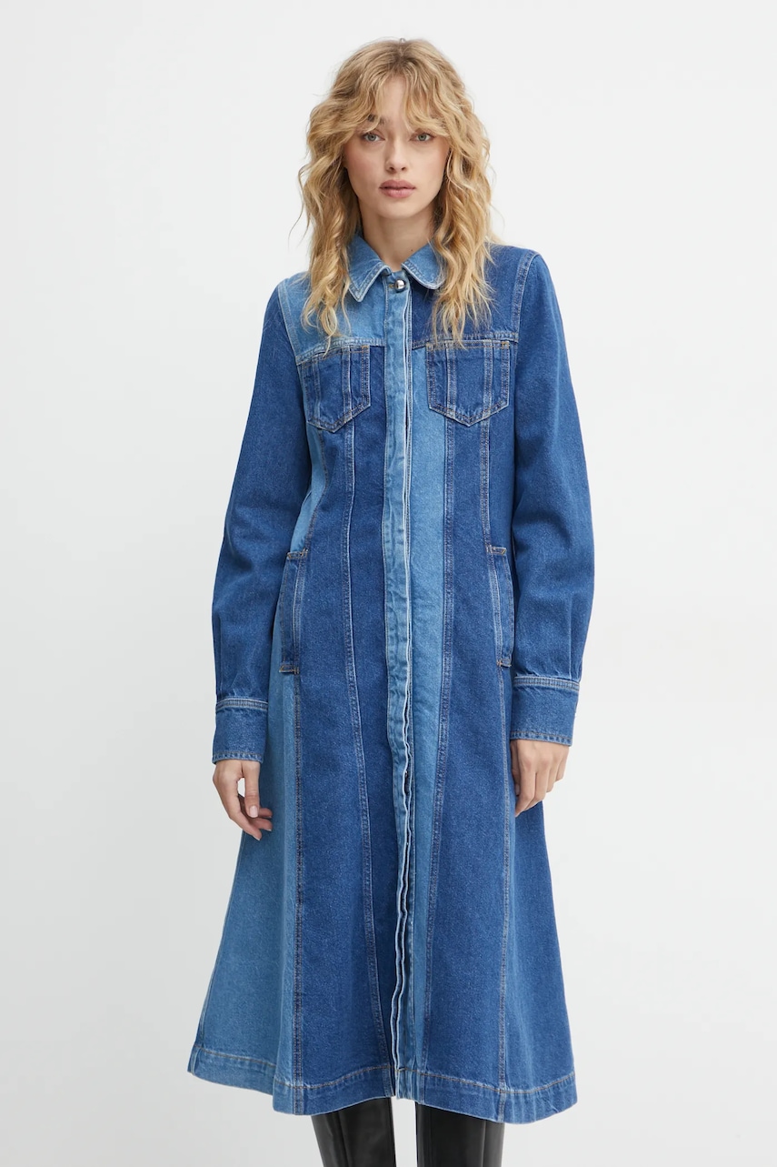Stine Goya rochie din denim midi