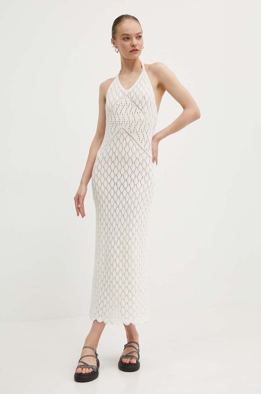Superdry rochie culoarea bej