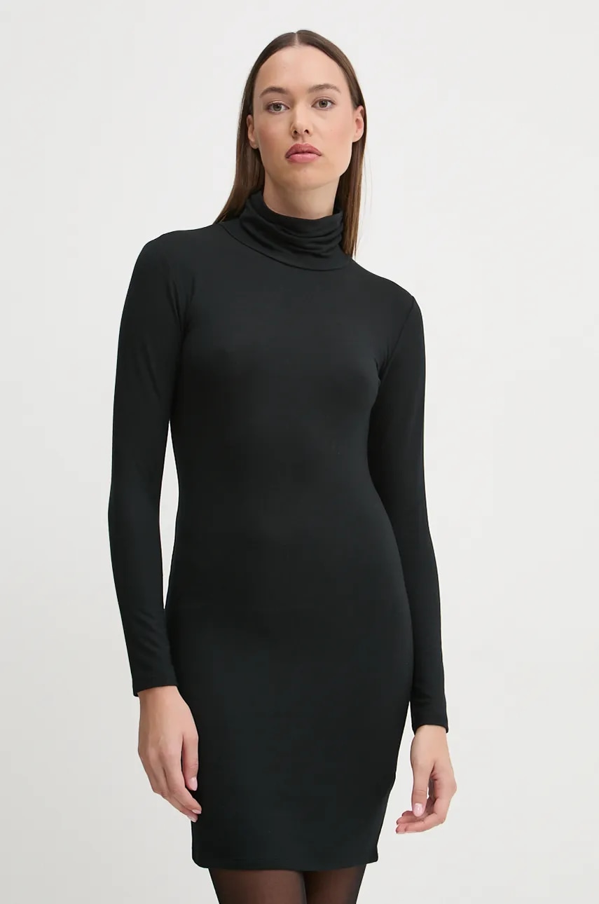 Superdry rochie culoarea negru