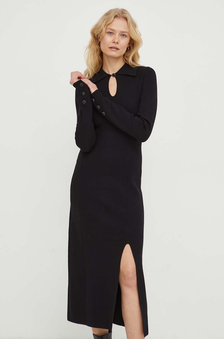 The Kooples rochie culoarea negru