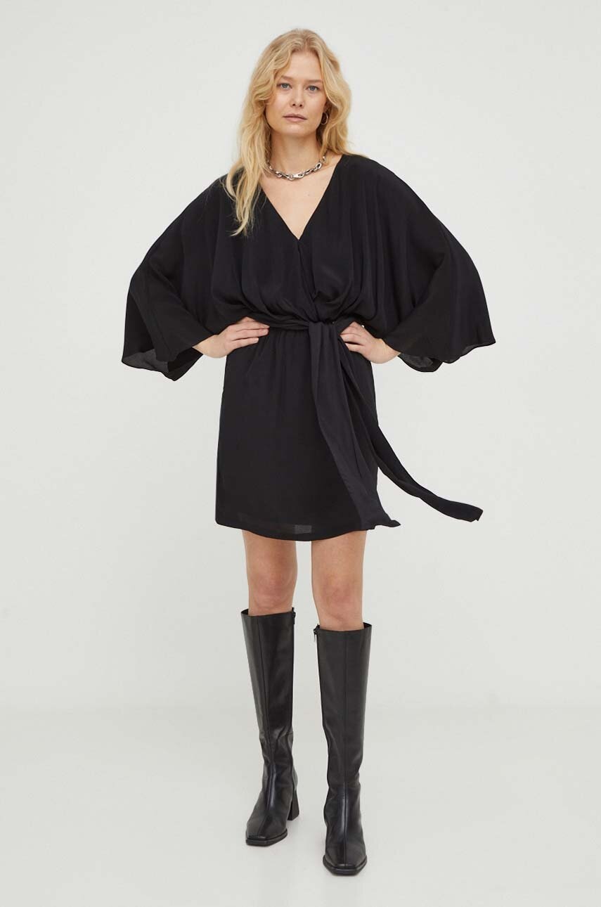 The Kooples rochie culoarea negru