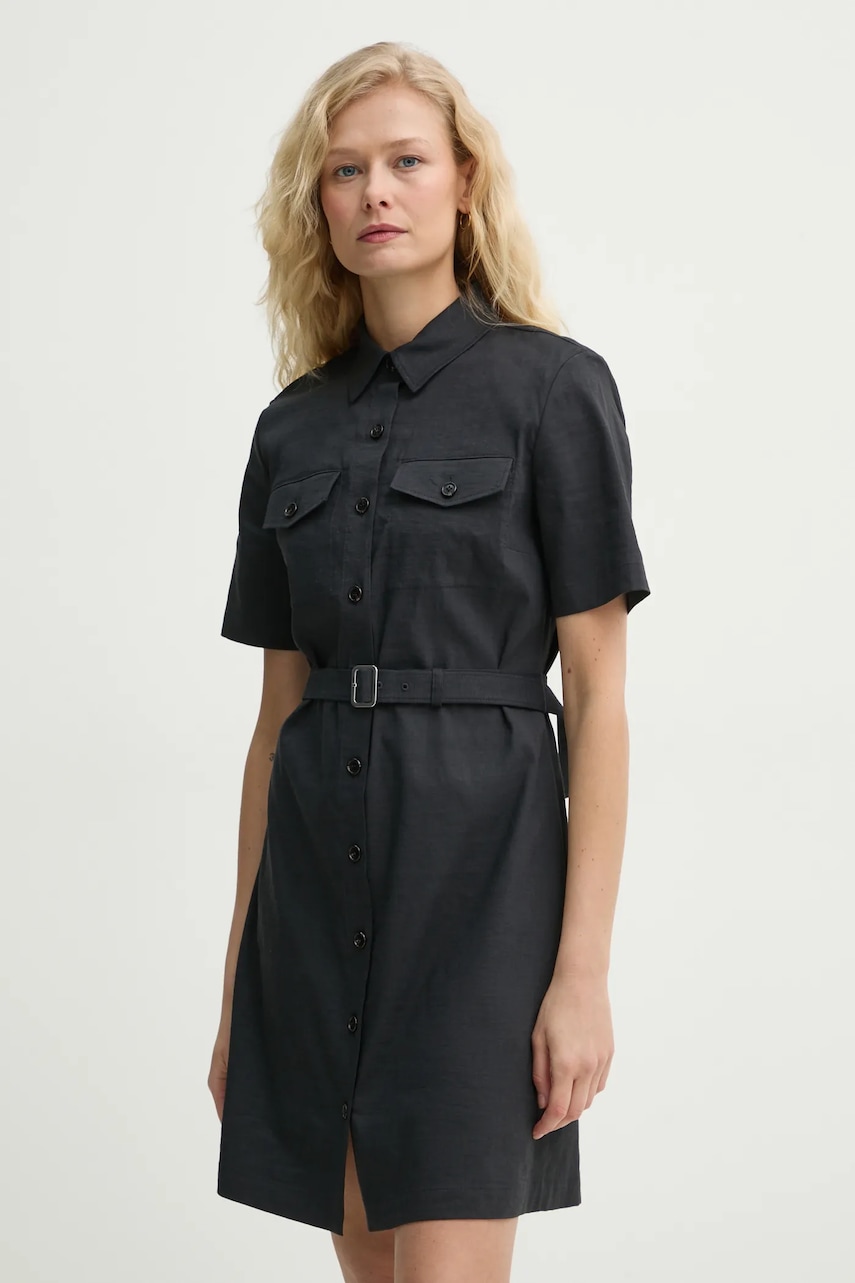 Theory rochie din in culoarea bleumarin