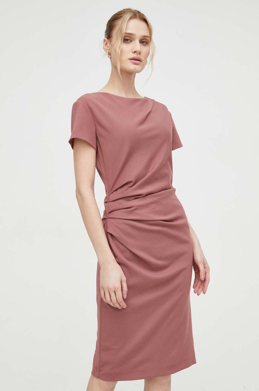 Tiger Of Sweden rochie culoarea roz