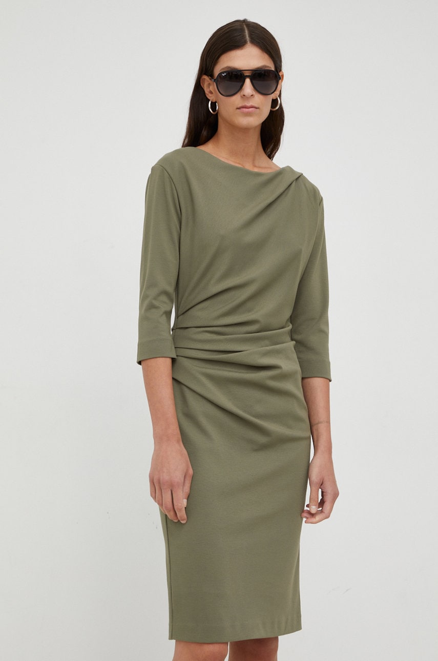 Tiger Of Sweden rochie culoarea verde