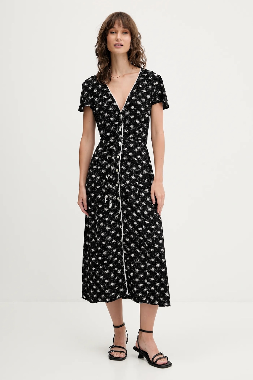 Tommy Jeans rochie culoarea negru