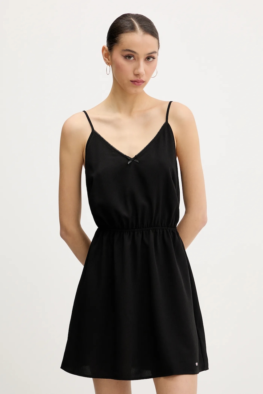 Tommy Jeans rochie culoarea negru
