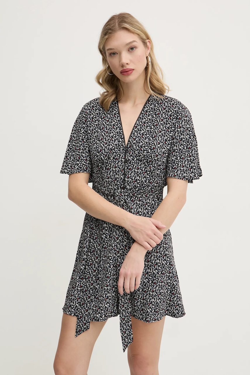 Tommy Jeans rochie culoarea negru
