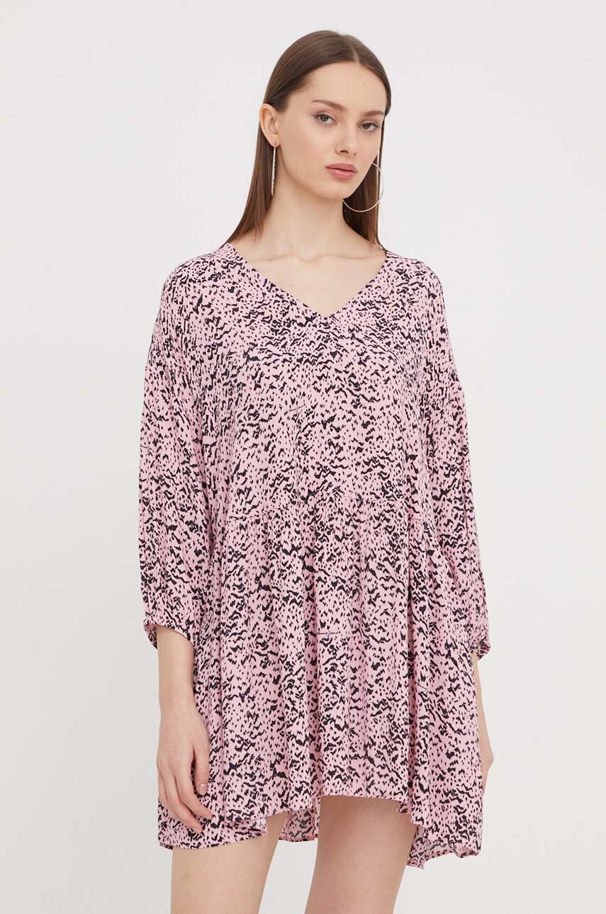 Tommy Jeans rochie culoarea roz