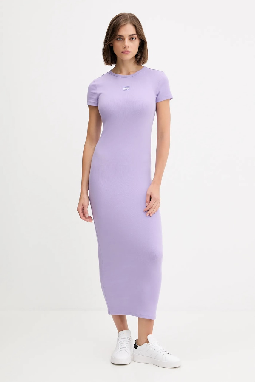Tommy Jeans rochie culoarea violet