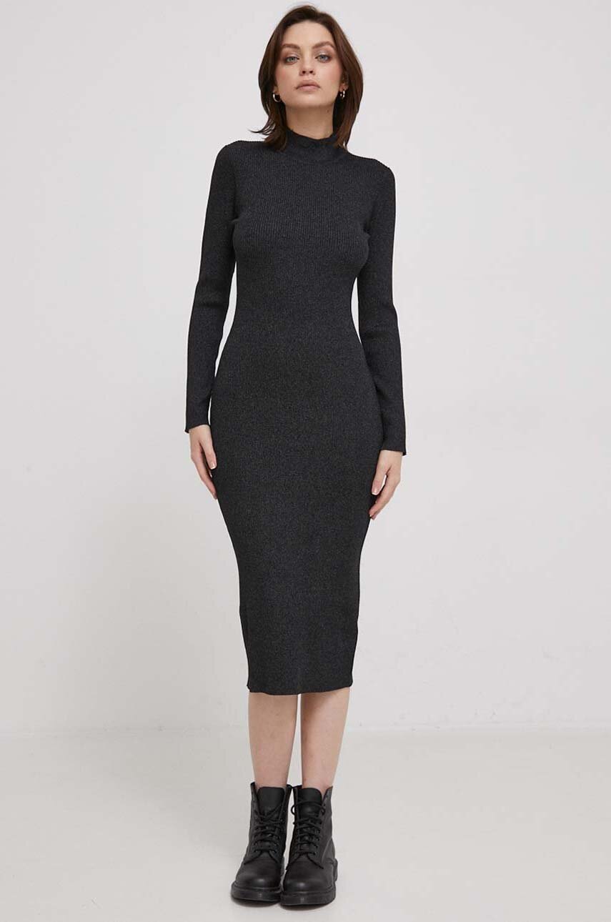 United Colors of Benetton rochie culoarea negru