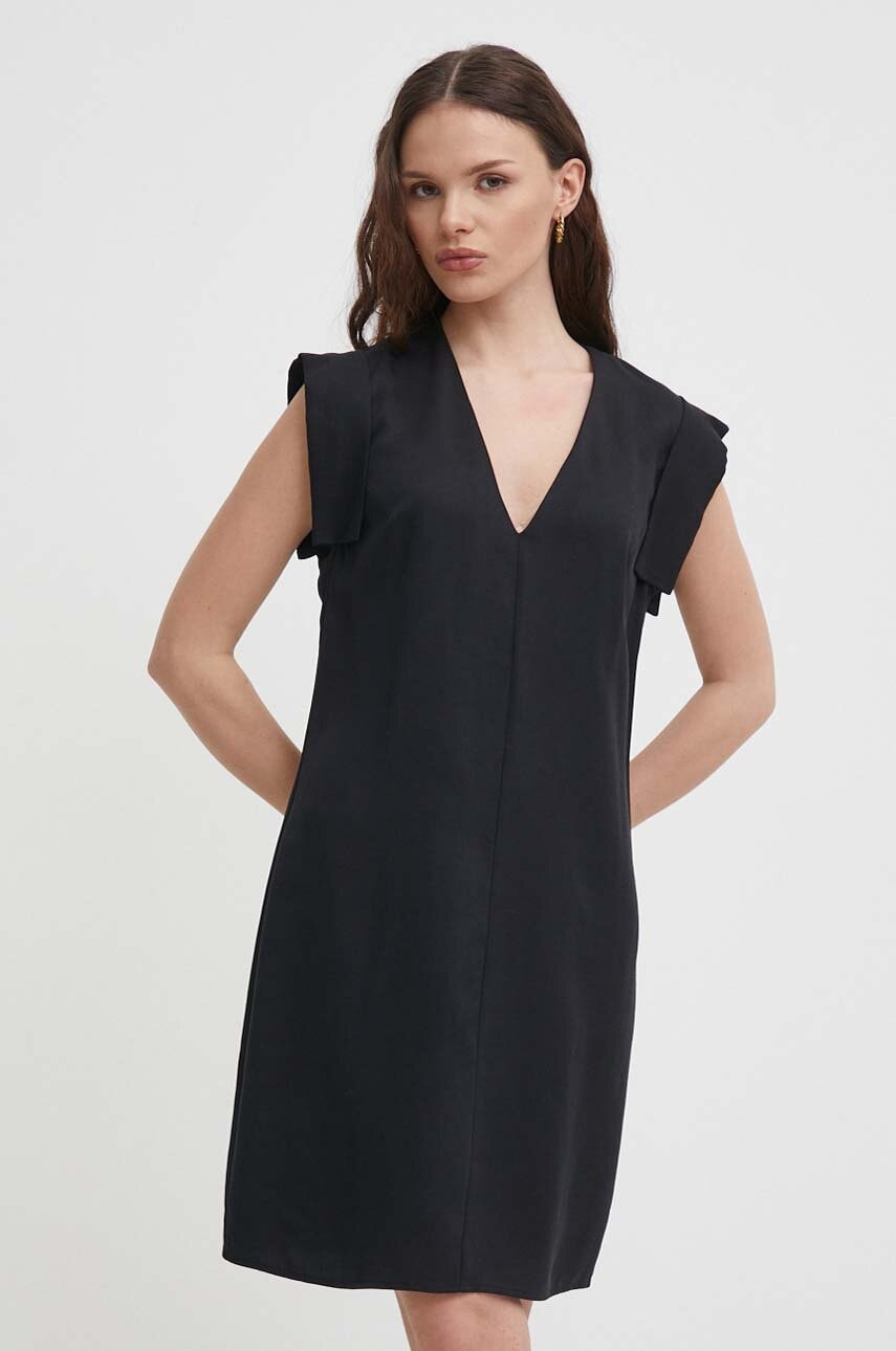 United Colors of Benetton rochie culoarea negru
