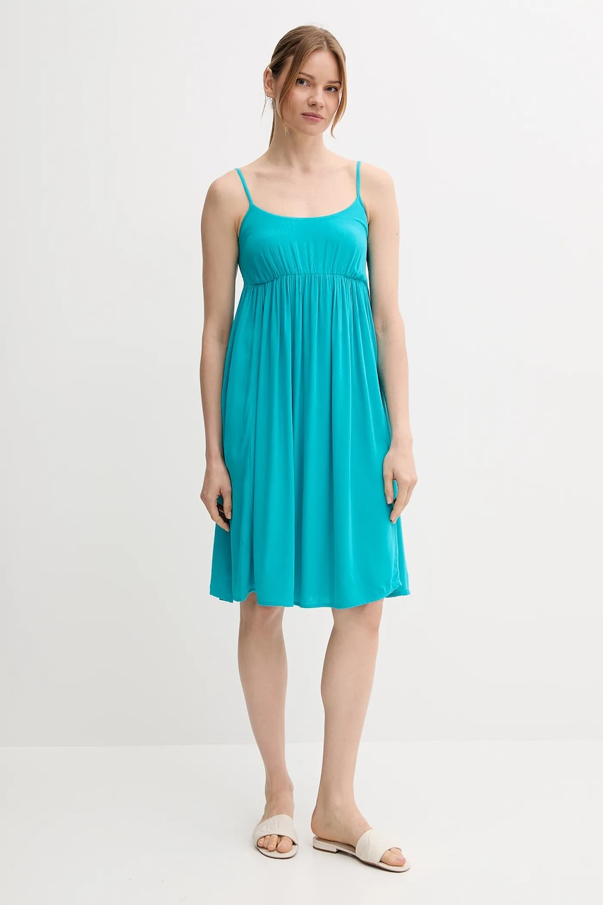United Colors of Benetton rochie culoarea turcoaz