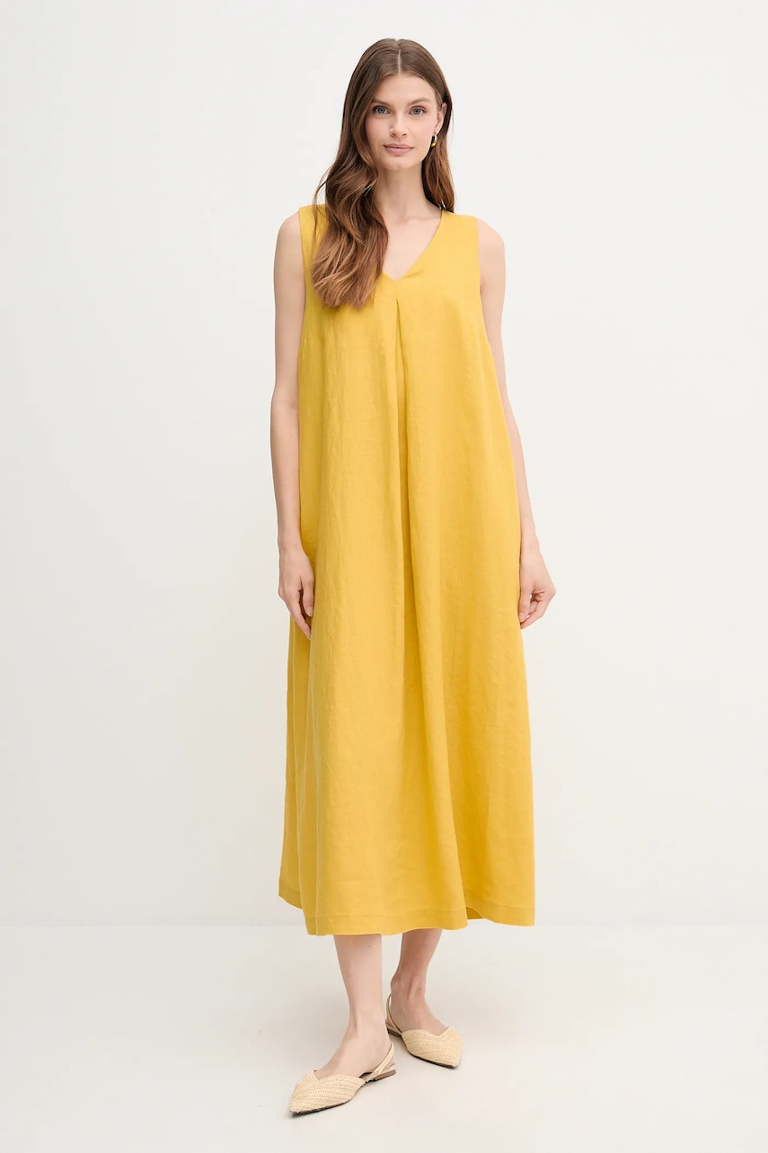 United Colors of Benetton rochie din in culoarea roz