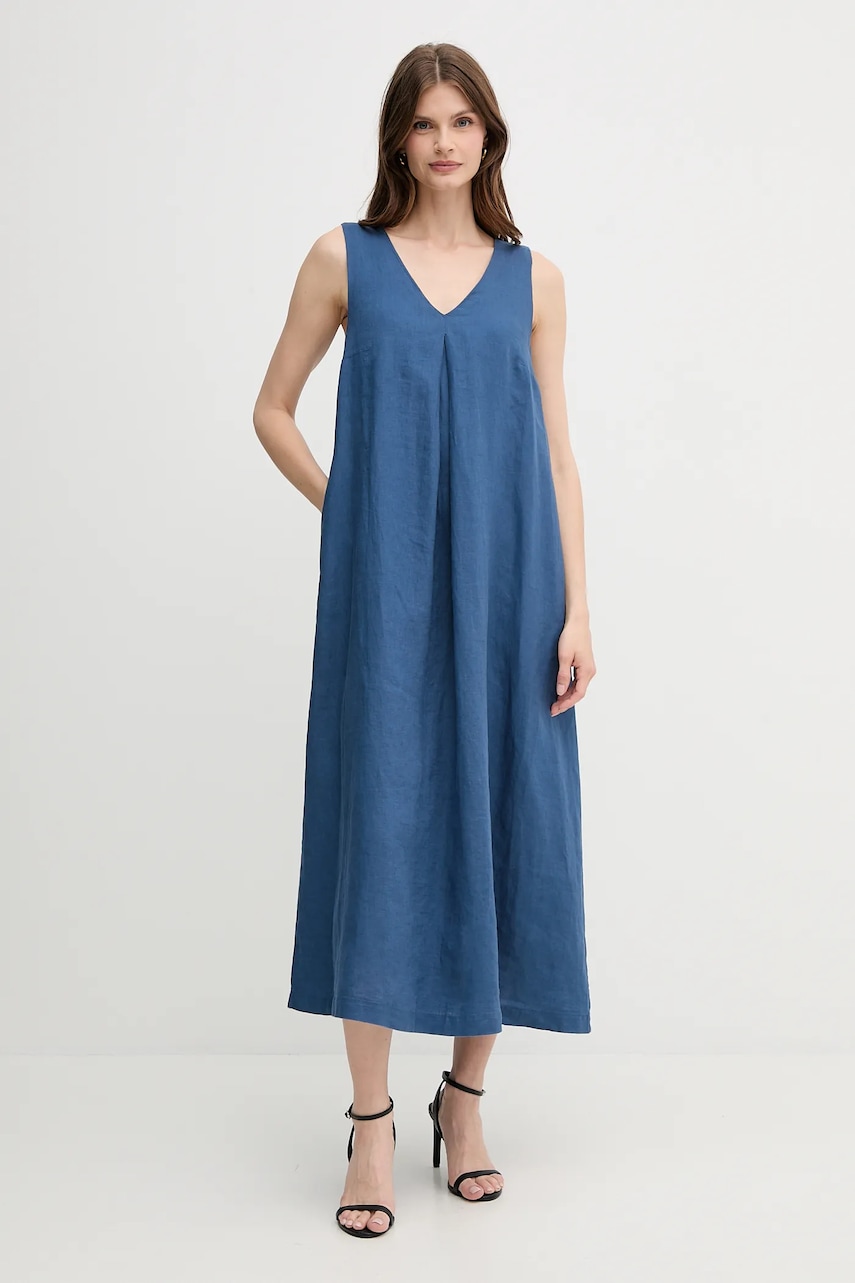 United Colors of Benetton rochie din in culoarea roz