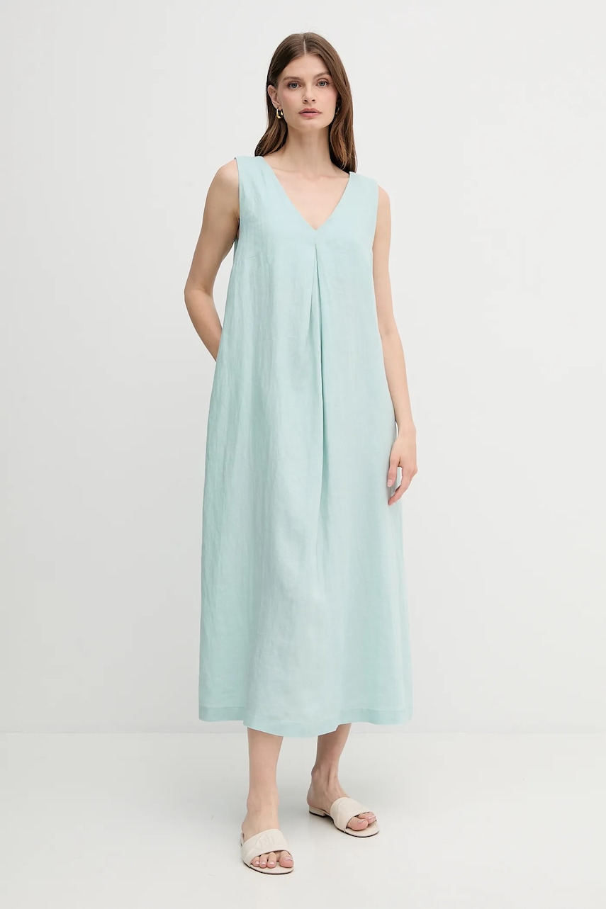 United Colors of Benetton rochie din in culoarea roz