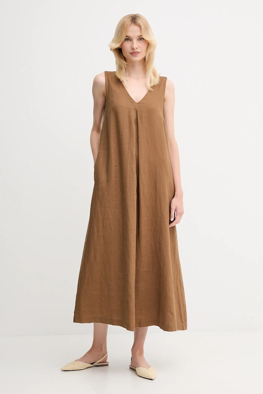 United Colors of Benetton rochie din in culoarea roz