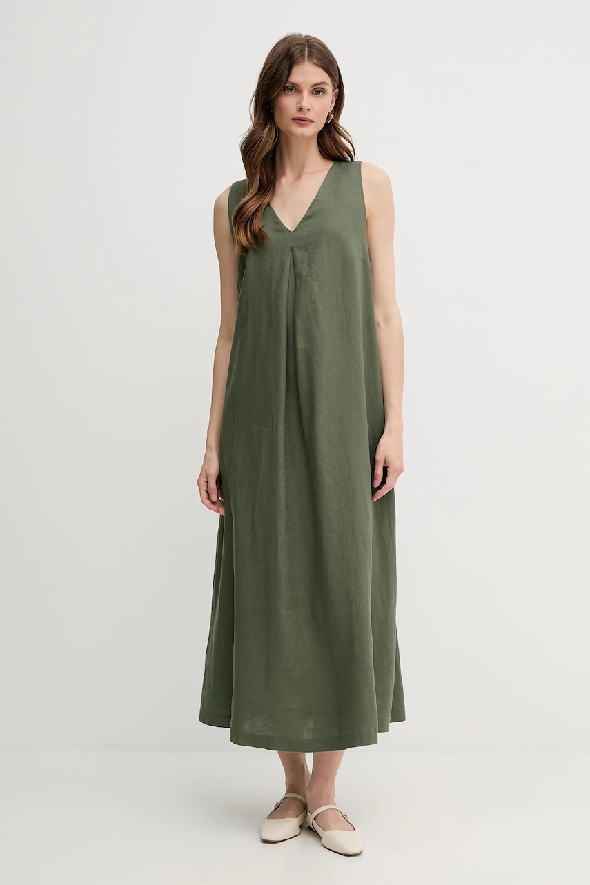 United Colors of Benetton rochie din in culoarea roz