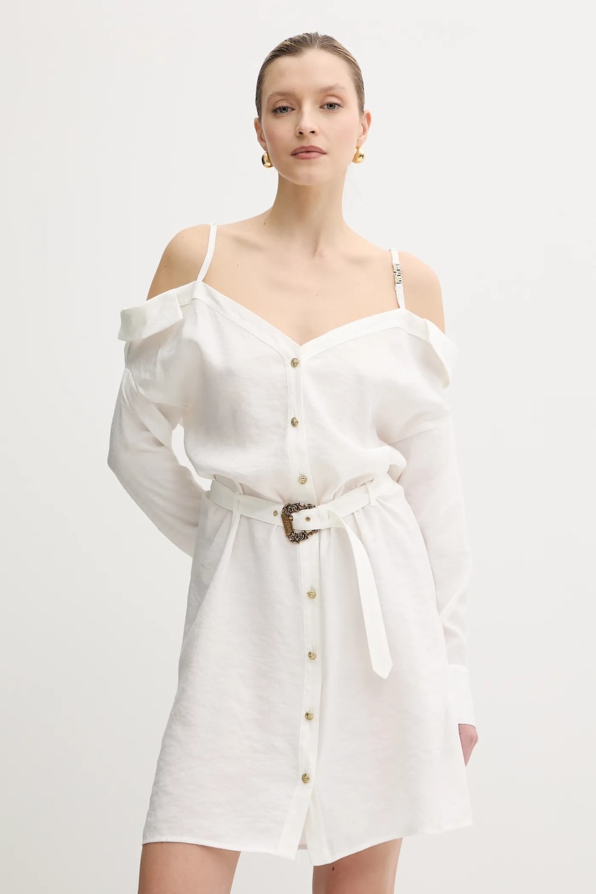 Versace Jeans Couture rochie culoarea bej