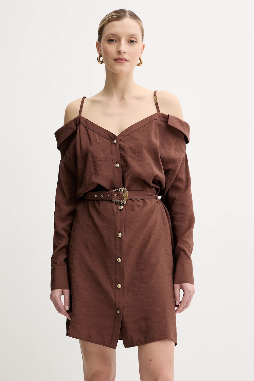 Versace Jeans Couture rochie culoarea maro