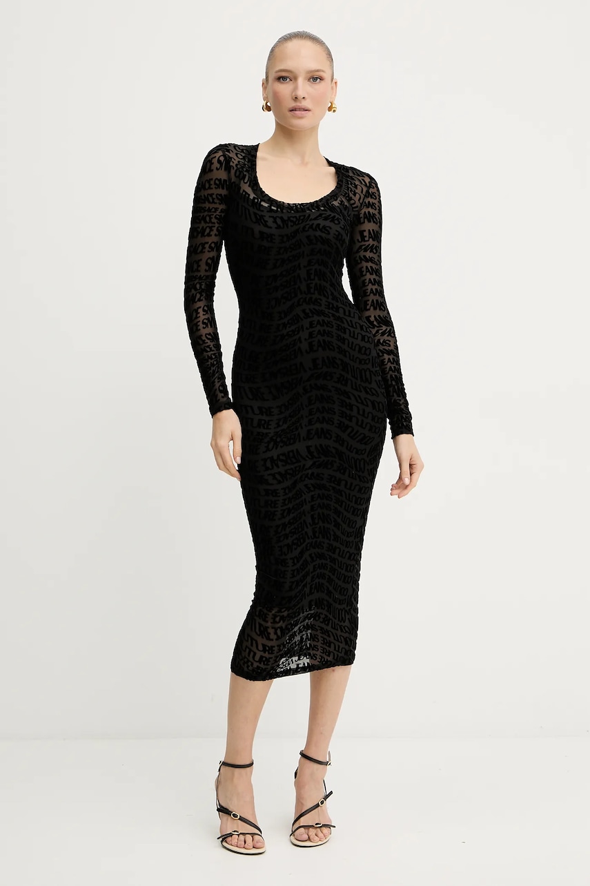 Versace Jeans Couture rochie culoarea negru