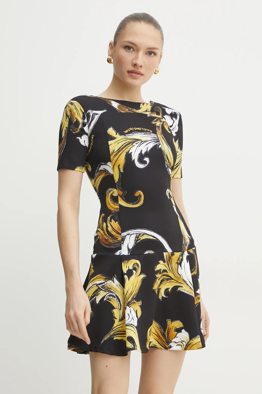 Versace Jeans Couture rochie culoarea negru