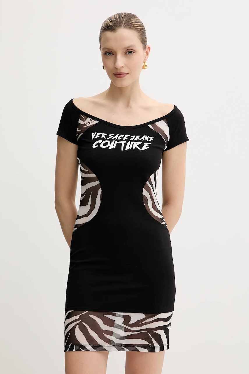 Versace Jeans Couture rochie culoarea negru