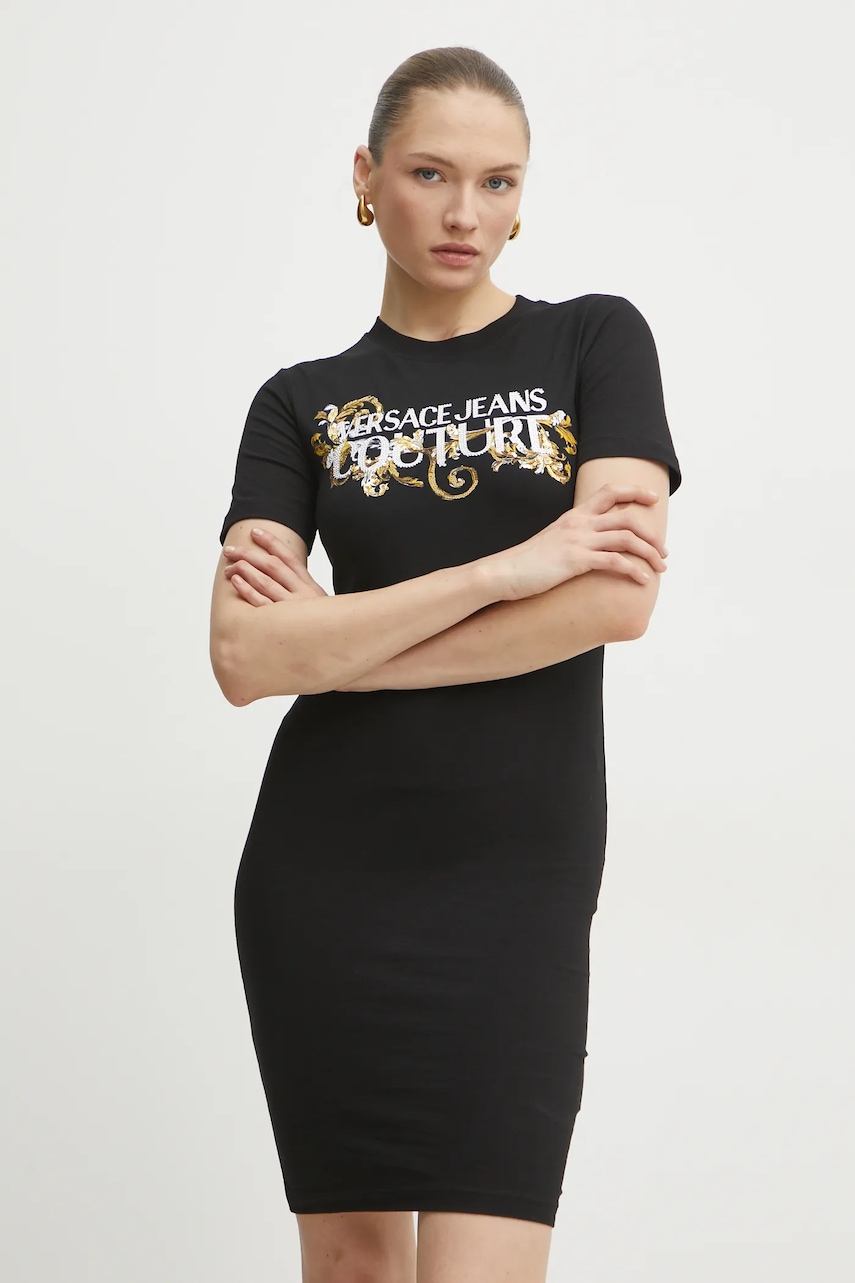 Versace Jeans Couture rochie culoarea negru