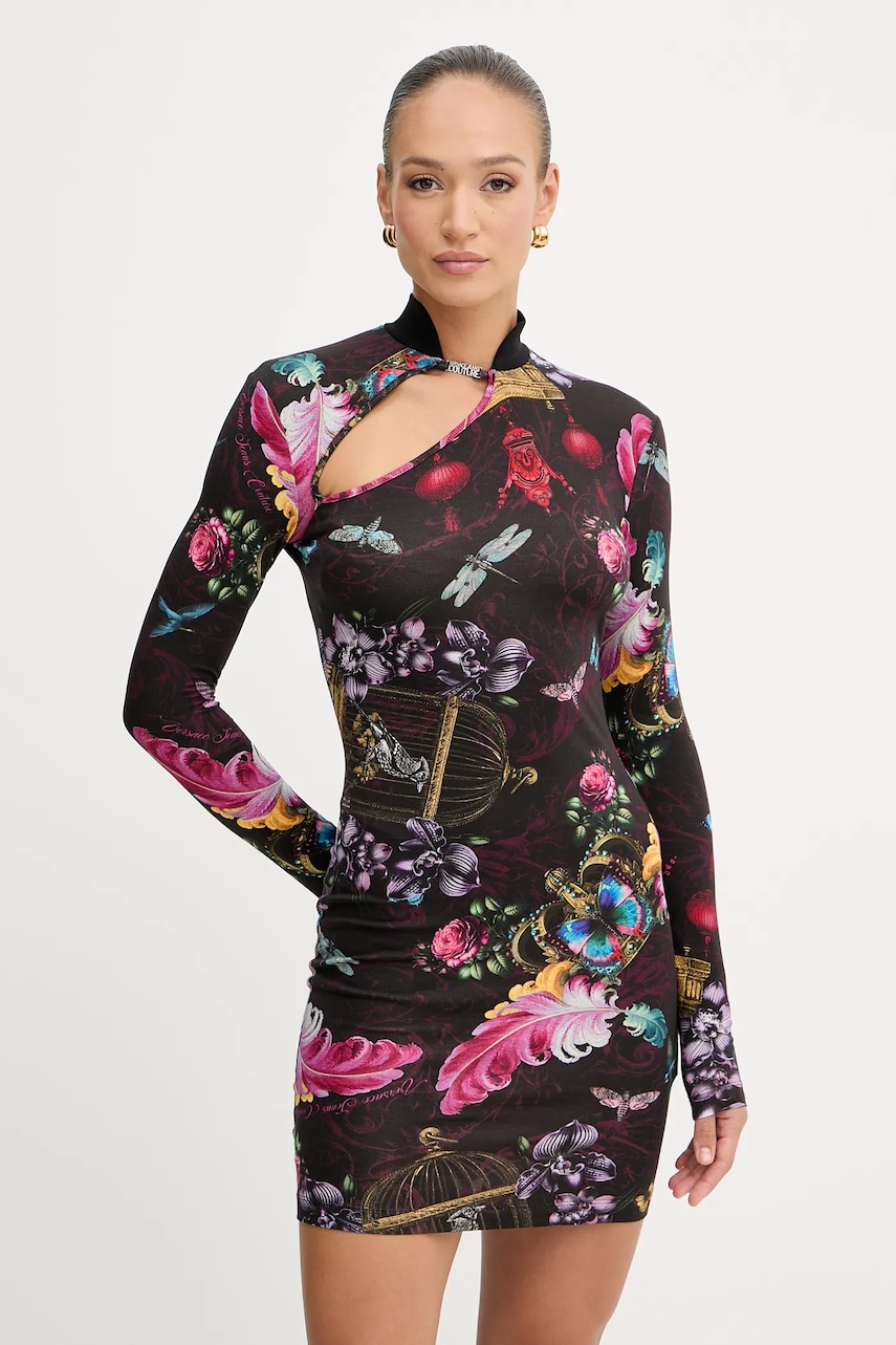 Versace Jeans Couture rochie culoarea negru
