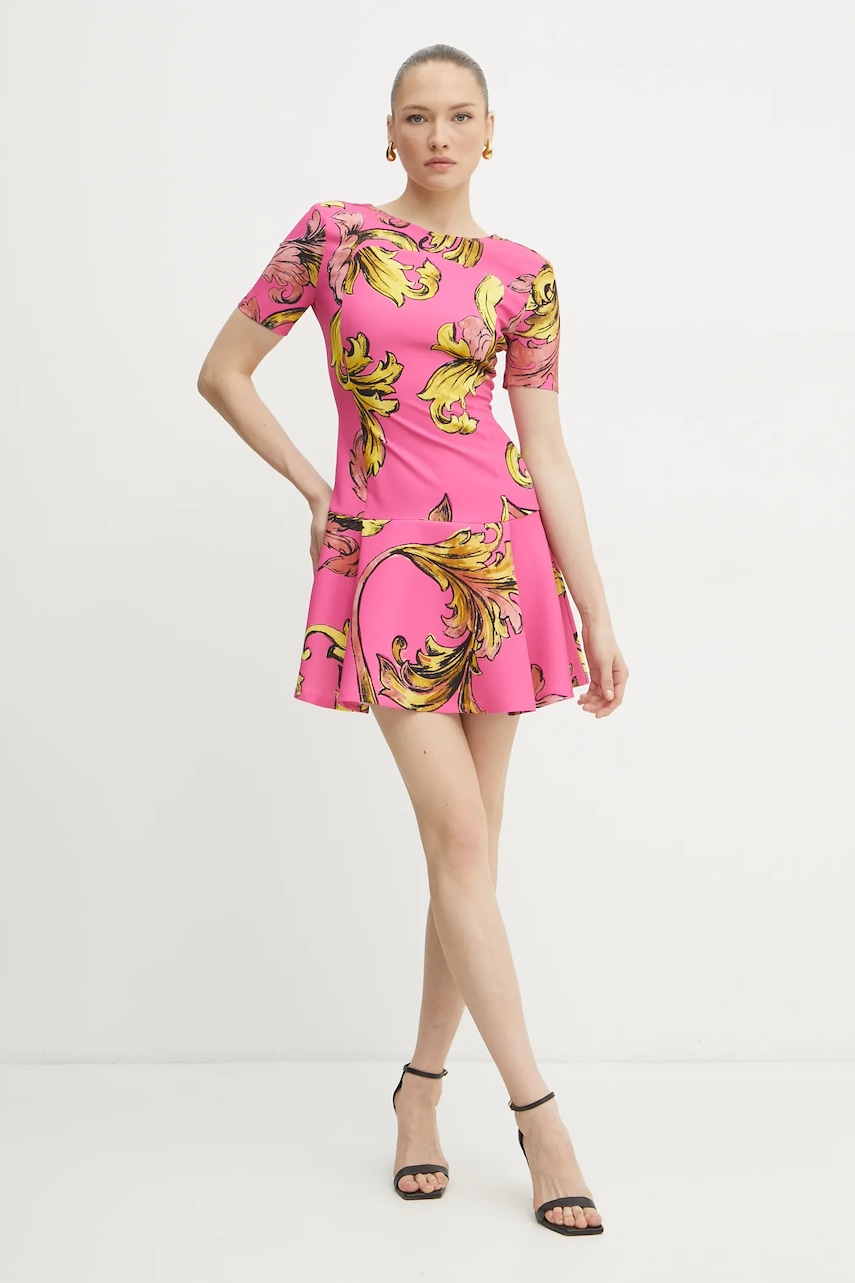 Versace Jeans Couture rochie culoarea roz
