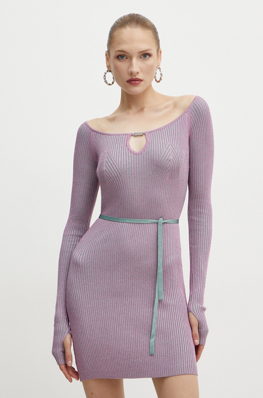 Versace Jeans Couture rochie culoarea roz