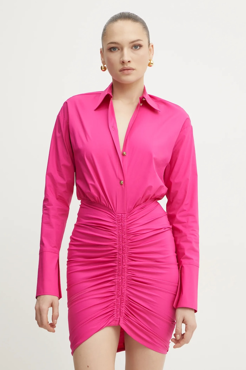 Versace Jeans Couture rochie culoarea roz