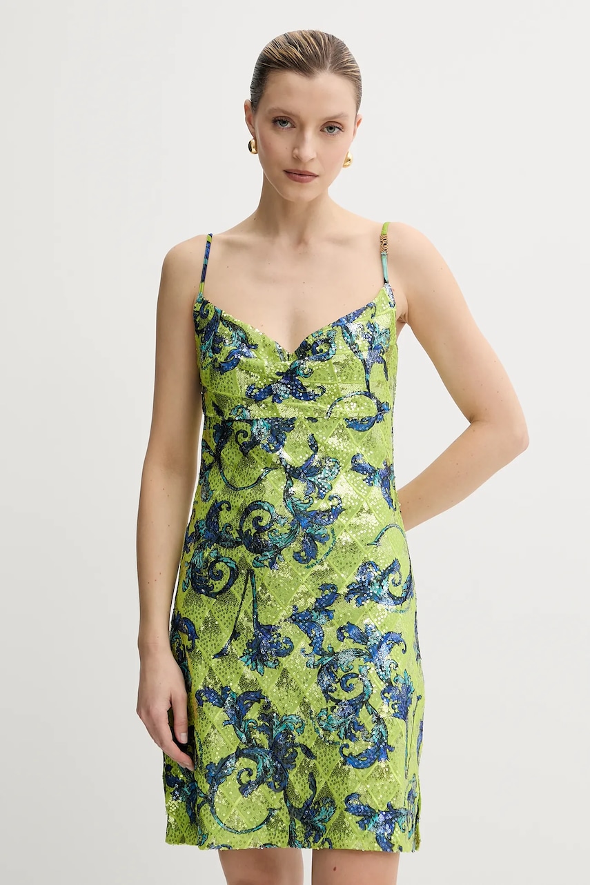 Versace Jeans Couture rochie culoarea verde