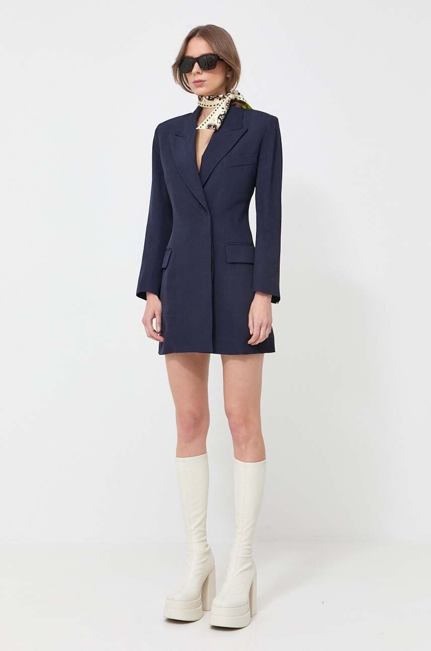Victoria Beckham rochie culoarea bleumarin