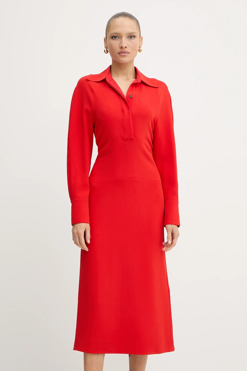 Victoria Beckham rochie culoarea rosu
