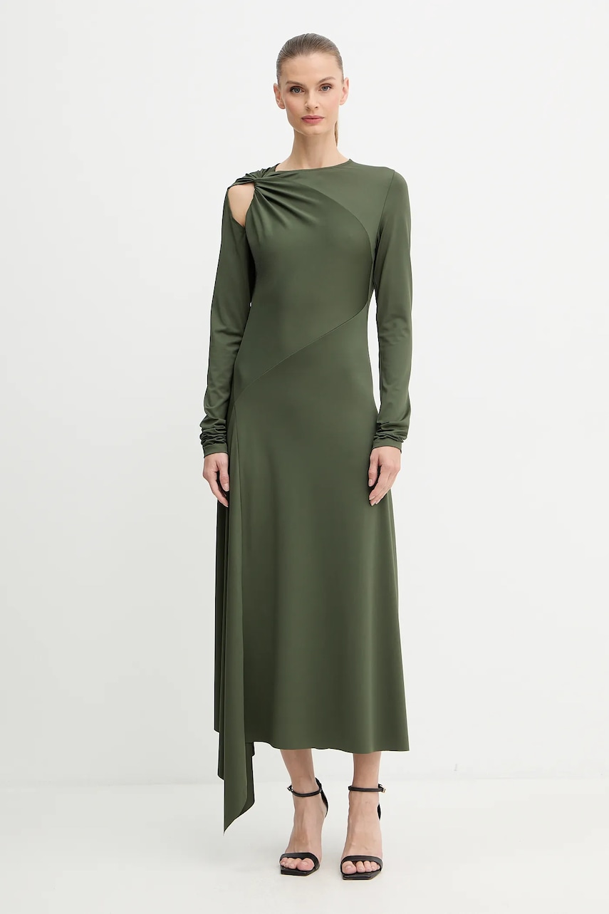 Victoria Beckham rochie culoarea verde