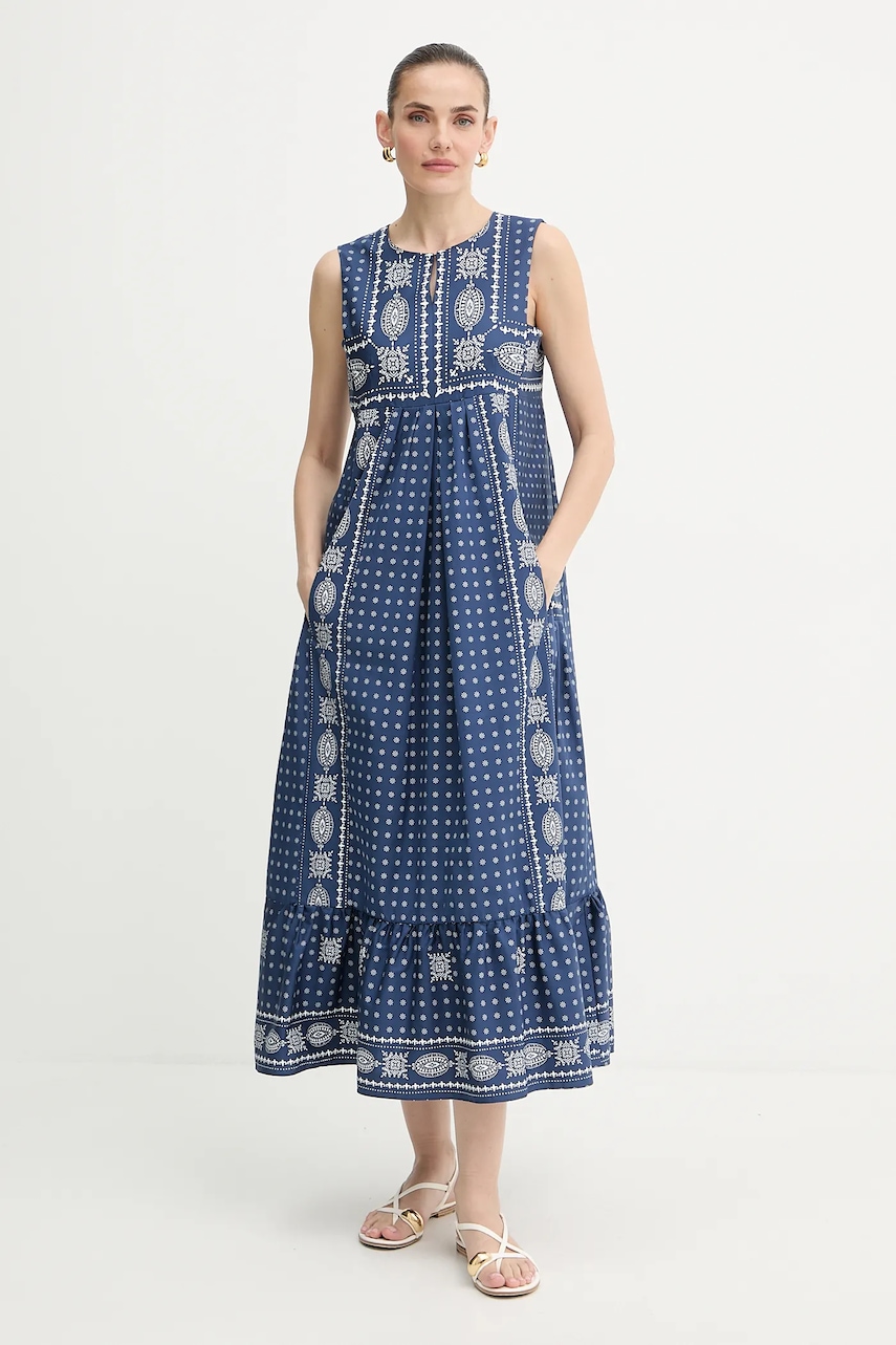 Weekend Max Mara rochie MANILA culoarea albastru marin