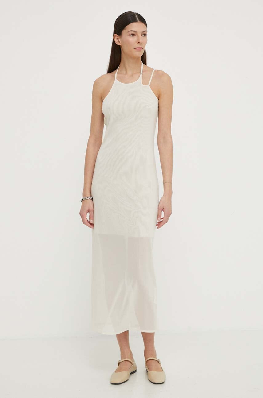 Won Hundred rochie culoarea bej