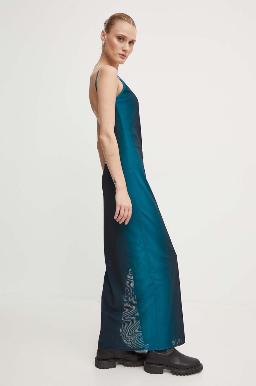 Won Hundred rochie culoarea turcoaz