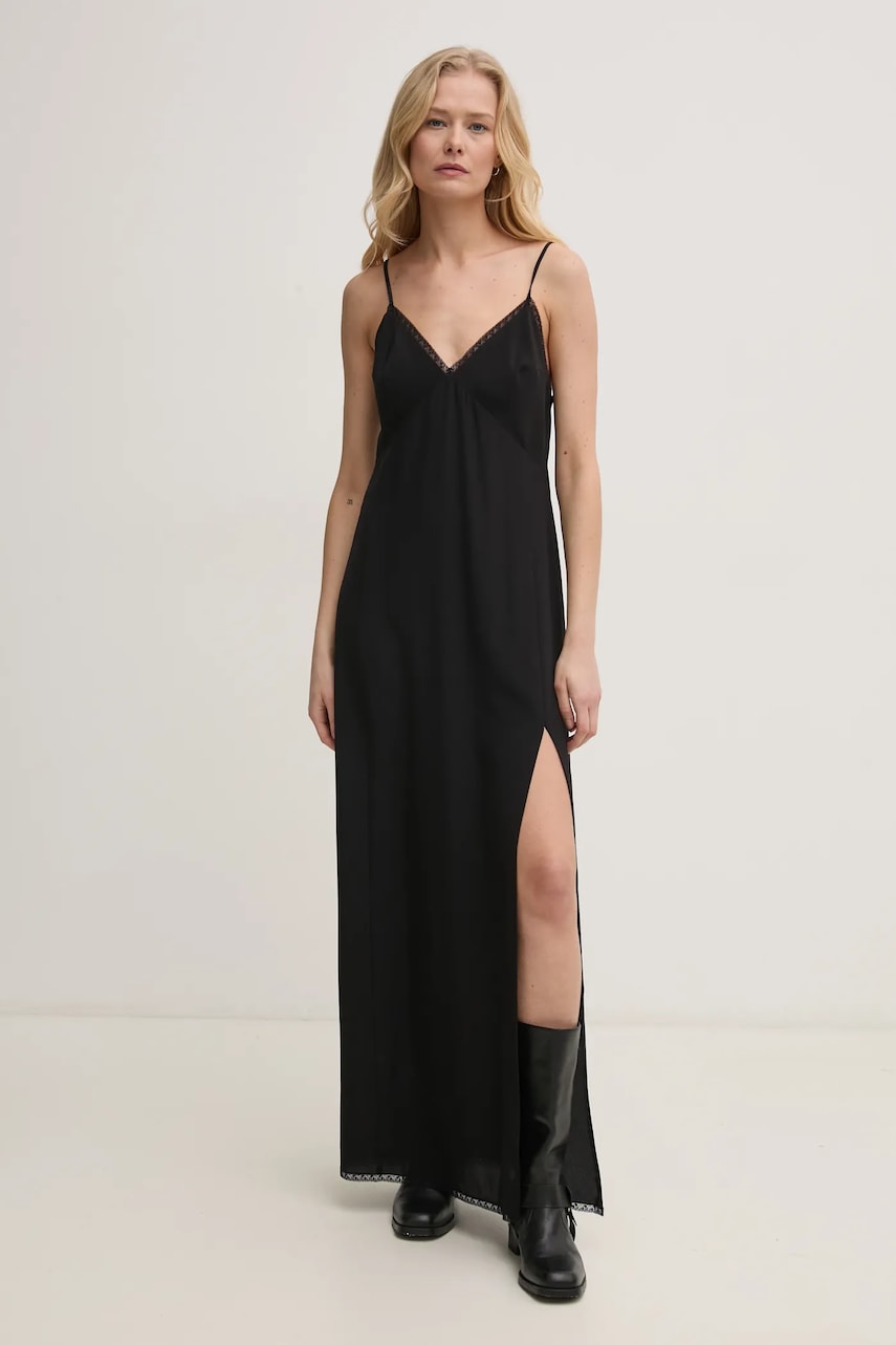 ZADIG&VOLTAIRE rochie de matase culoarea negru