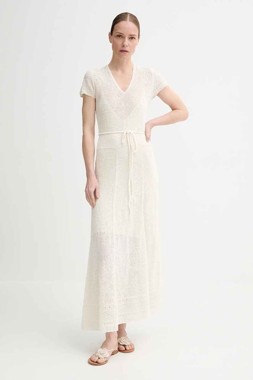 ZADIG&VOLTAIRE rochie din lână culoarea bej