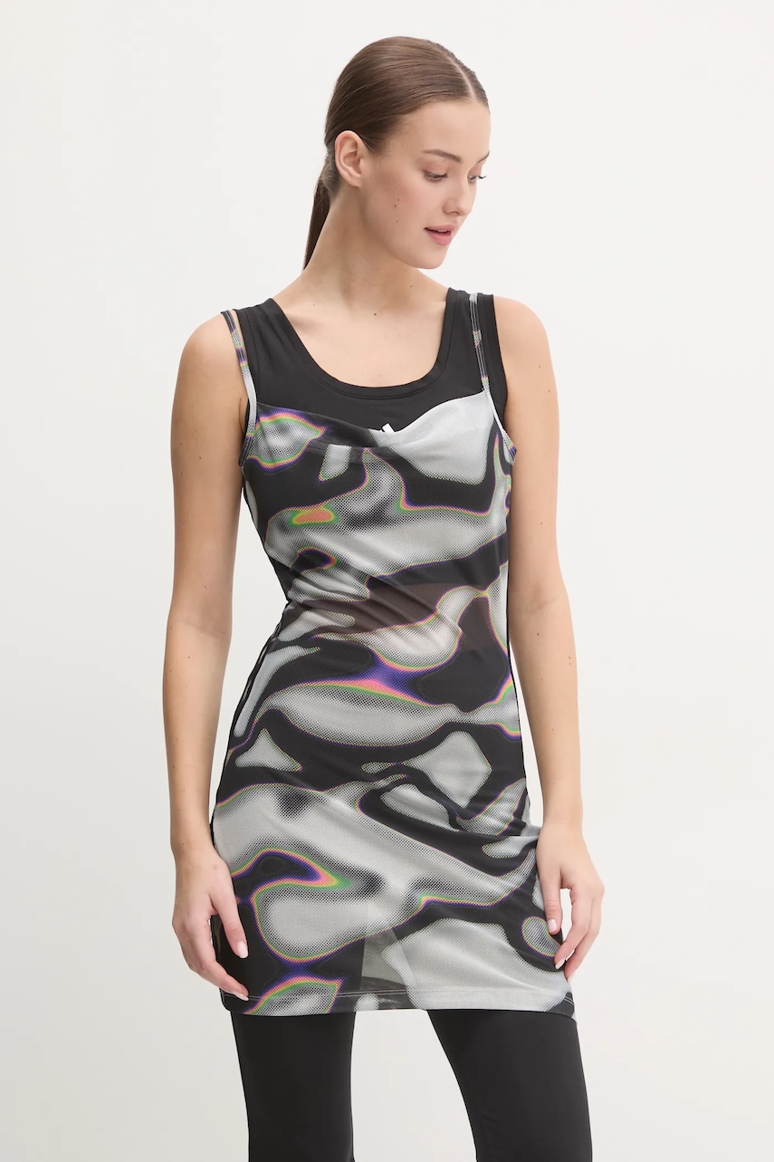 adidas Originals rochie culoarea gri
