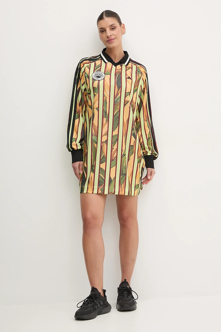 adidas rochie x Farm Rio culoarea verde