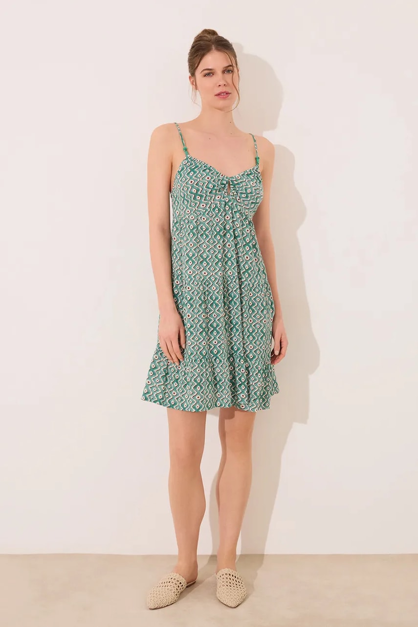 women'secret rochie culoarea verde