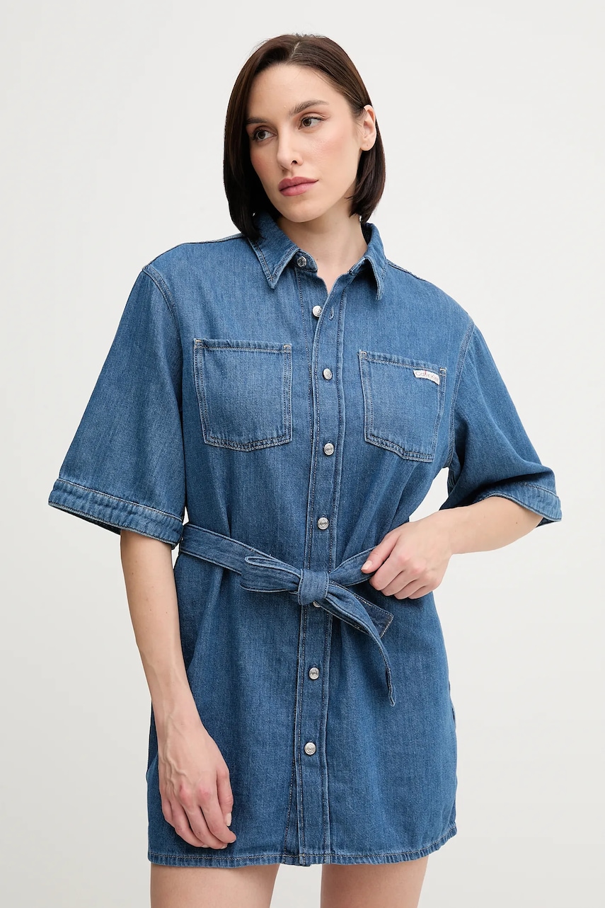 Calvin Klein Jeans rochie din amestec de in