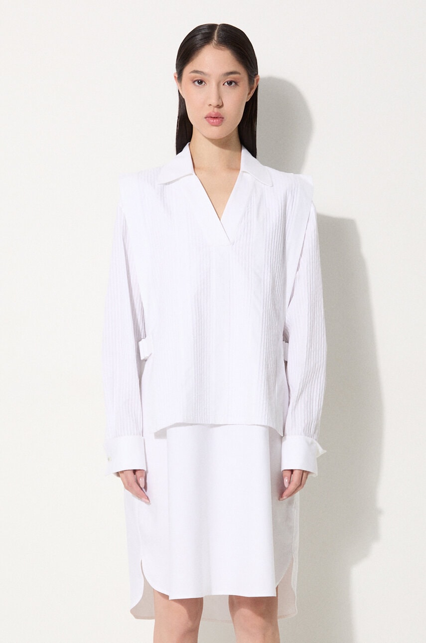 Kenzo rochie din bumbac Oxford Knee Shirting Dress