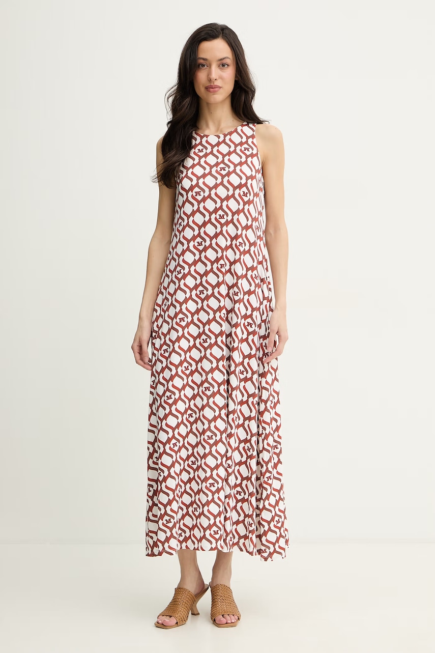 Max Mara Beachwear rochie cu vâscoză PASTE