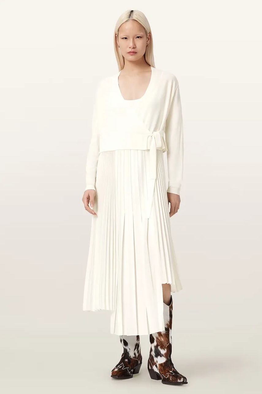 AllSaints rochie și cardigan LUCILLE
