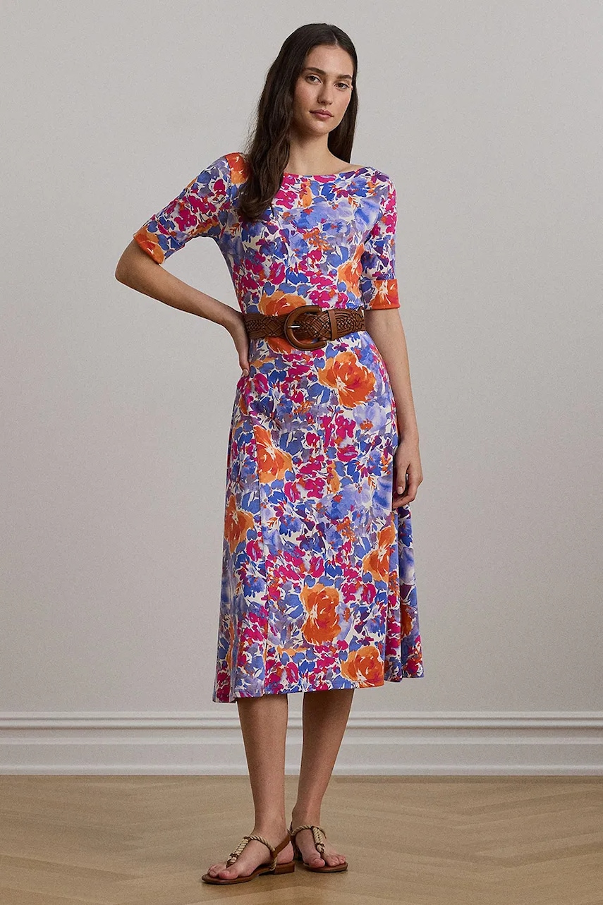 Lauren Ralph Lauren rochie din bumbac